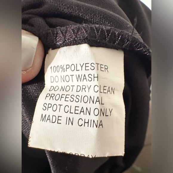 IEENA FOR MAC DUGGAL Belted Floral Print Illusion Long Sleeve Gown Black Size 12 - Picture 15 of 16